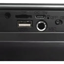 Parlante Radio Bluetooth Portatil Microfono Micro Sd Fm Color Gris