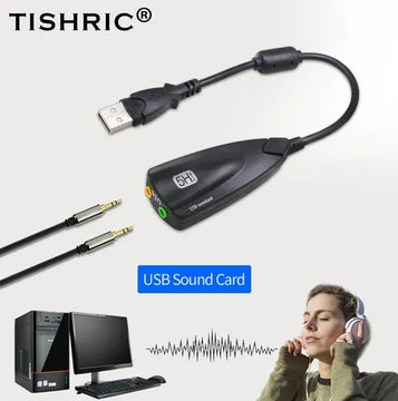 Tarjeta De Audio Usb Externa 7.1 Canales Sonido Y Micrófono