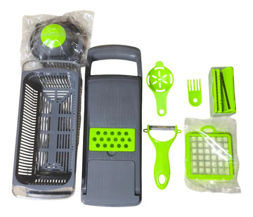 Rallador Picador Frutas Verduras Manual 16en1 Cocina Hogar