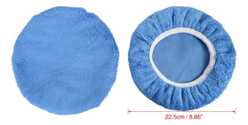 X Autohaux 5pcs 9-10 Pulgadas Azul Cielo Microfibra Cera De
