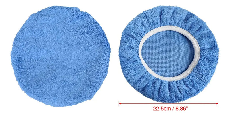 X Autohaux 5pcs 9-10 Pulgadas Azul Cielo Microfibra Cera De