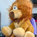 Leon De Peluche 50cm Perfumado + Moño + Globos Naranja