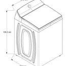 Lavadora Whirlpool Carga Superior 22kg Xpert System Impeller Blanco