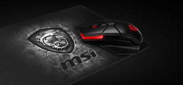 Mouse Pad gamer MSI Agility GD20 de goma 22cm x 32cm x 5mm negro
