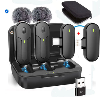 Micrófono Inalámbrico Vimai M8 Solapa Dual iPhone/USB-C Cancelación Ruido