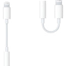 Adaptador Auriculares Para iPhone Lighting A 3.5mm Color Blanco