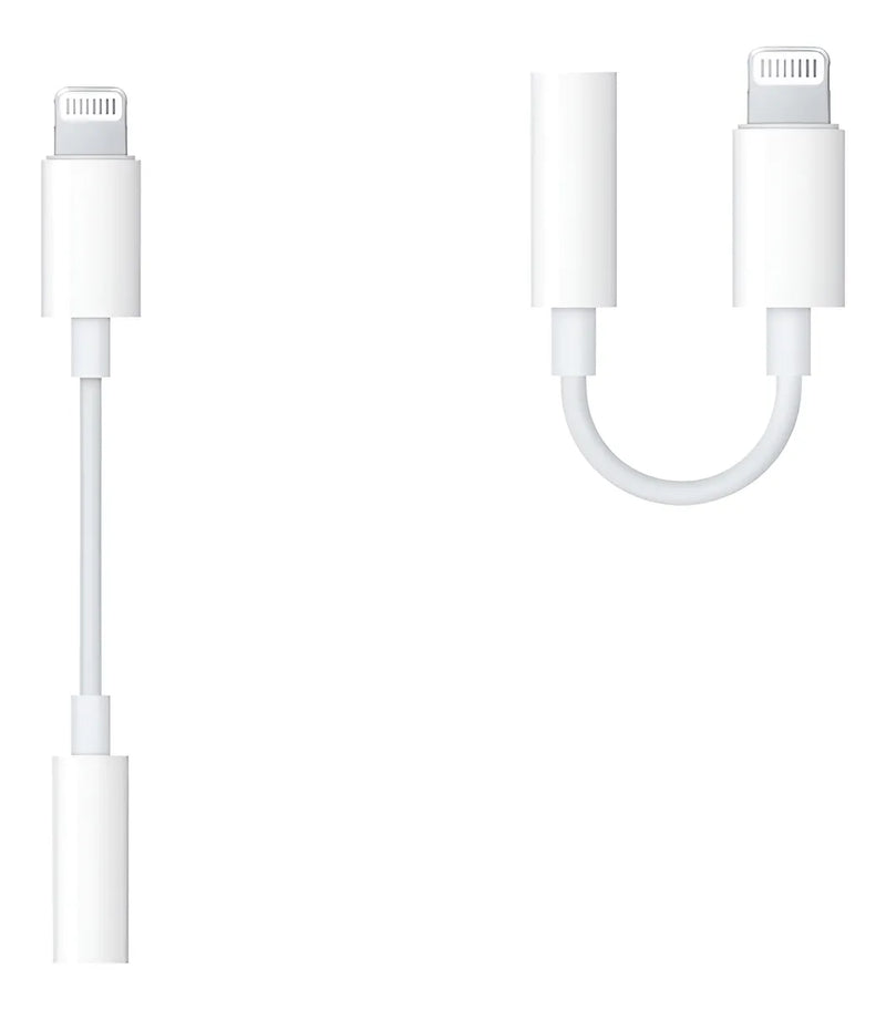Adaptador Auriculares Para iPhone Lighting A 3.5mm Color Blanco