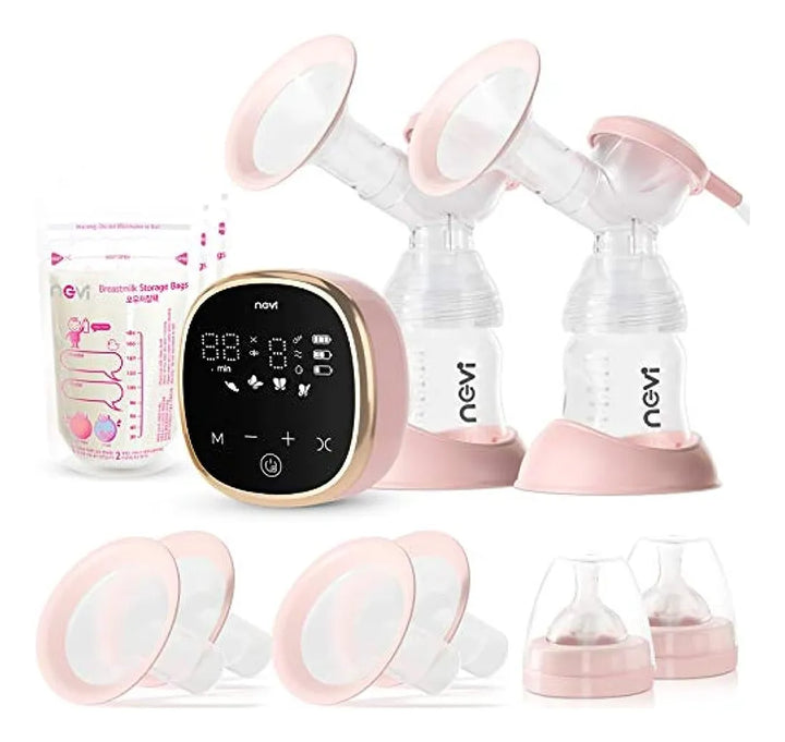 Extractores De Leche Eléctricos Dobles Ncvi portátil 4 modos y 9 niveles
