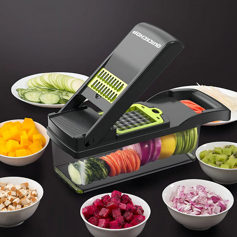 Rallador Picador Cortador Frutas Verduras Multiuso Quickchop