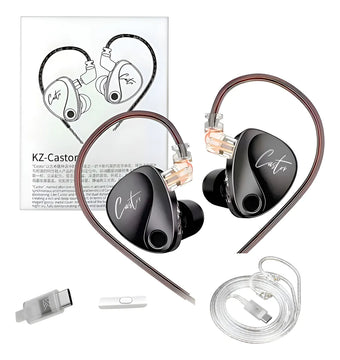 Audifonos Kz Castor Bass Tipo C Plateado