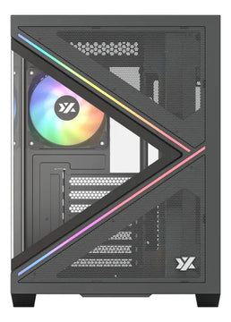 Chasis Gamer Xyz Qubex Black | Argb | Atx | 4 Fans | Type C
