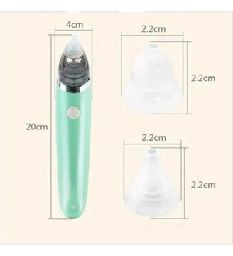 Aspirador Nasal Para Bebés Limpiador Eléctrico De Nariz Verde Claro