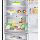 Nevera Lg 343l Bottom Freezer Doorcooling+ Thinq Negro Mate Plateado