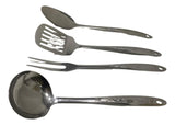 Cucharas Acero Inoxidable Utensilios Cocina Fritos 4 Mazugi Gris