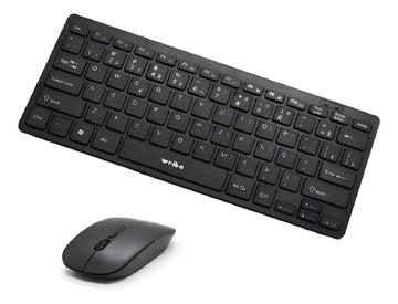 Kit de teclado y ratón Wb8068 con transmisión inalámbrica de hasta 10 m