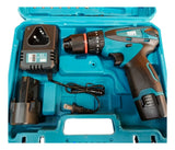 Taladro Inalámbrico De 18v 2velocidades Con Percutor2bateria - Azul Acero - 50hz/60hz