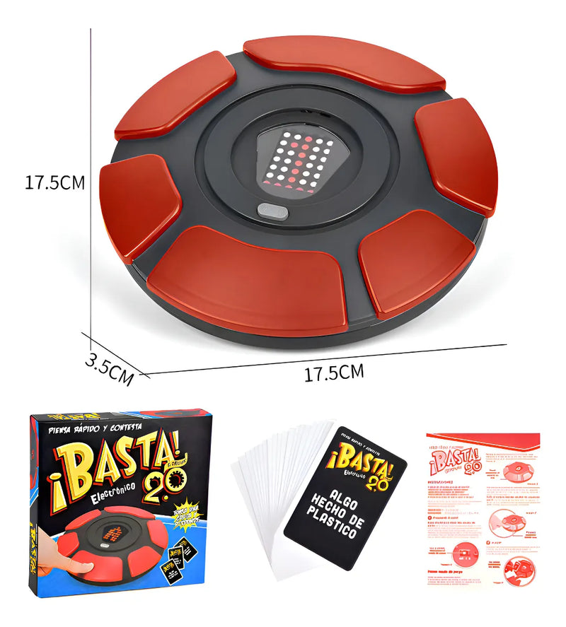 Juego De Mesa Basta Versión 2.0 Viral Interactivo Tablero Electrónica En Español, Para Pensar Rápida, Juego De Palabras De Ritmo Rápido, Juego Familiares, Fiestas Y Entretenimiento