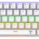 T-dagger Arena T-tgk321-w-br Sp - Blanco - Rgb Rainbow - Qwerty - Español - Switches Et Brown - 60%