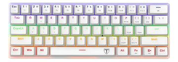 T-dagger Arena T-tgk321-w-br Sp - Blanco - Rgb Rainbow - Qwerty - Español - Switches Et Brown - 60%