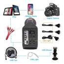 Radio Parlante Con Panel Solar Linterna+3bombillos Fm Am Bt Negro