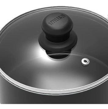 Set Sartén Jumbo 24cm + Perol 16cm Imusa Smart Negro
