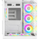 Chasis Gamer Iceberg Crystal Cube S 6 Fans Argb Atx Blanco