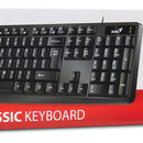 Teclado Genius Kb-117 Multimedia Usb Universal Negro Español Idioma Español Color Del Teclado Negro