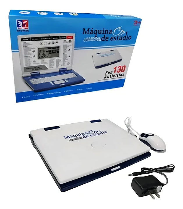 Computador Didáctico Portátil Bei Tian BT-271ES Rosa 130 Funciones Inglés Español