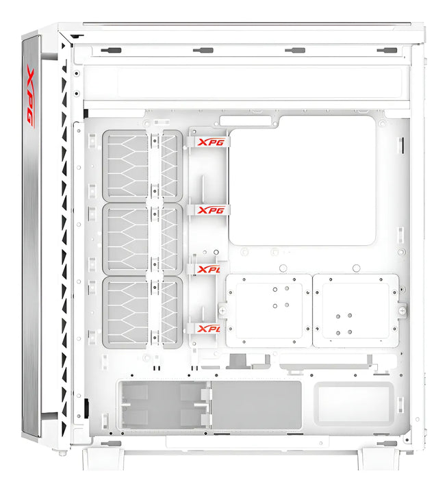 Xpg Gabinete Gamer Battlecruiser Ii St E-atx 4 Fan Argb Cristal Templado Blanco Battlecruiseriist-whcww