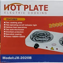 Estufa Electrica Portatil 2 Fogones Blanco
