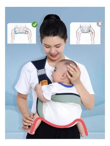 Mochila Porta Bebé Ligera Y Transpirable Verde Claro
