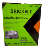 Estufa Eléctrica Mini Hornilla De 1 Puesto 5 Niveles Cocina Negro