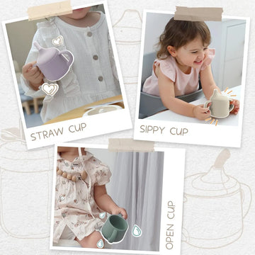 Moonkie Vasos De Silicona Para Bebes | Taza De Entrenamiento