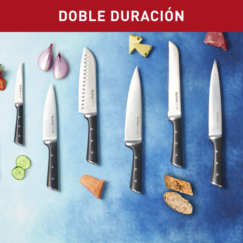 Cuchillo para Pelar TEFAL Ice Force 9cm Negro