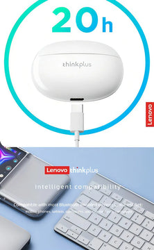 Audífonos In-ear Lenovo Thinkplus Livepods Xt88 Blanco