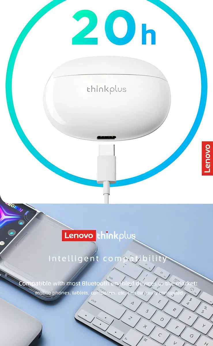 Audífonos In-ear Lenovo Thinkplus Livepods Xt88 Blanco