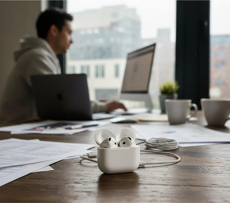 Audífonos Bluetooth 4 Gen Compatible Con Android Y Iphone Blanco