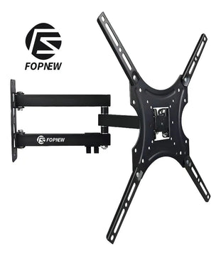 Fopnew® X-400 Soporte De Pantalla Pared Tv 15 A 55 Pulgadas 30kg Universal Inclinable Y Ajustable Color Negro