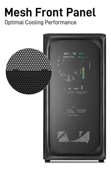 Caja Pc Darkrock Ec2 Atx, Vidrio Templado, 40 Gpus, Usb-c