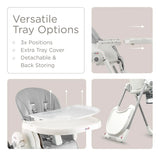 Silla Alta Plegable 3 En 1 Para Bebé Con Bandeja Extraíble
