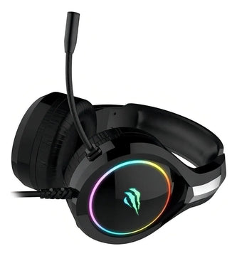 Auriculares gamer Havit Gamer H2232D H2232D negro con luz LED