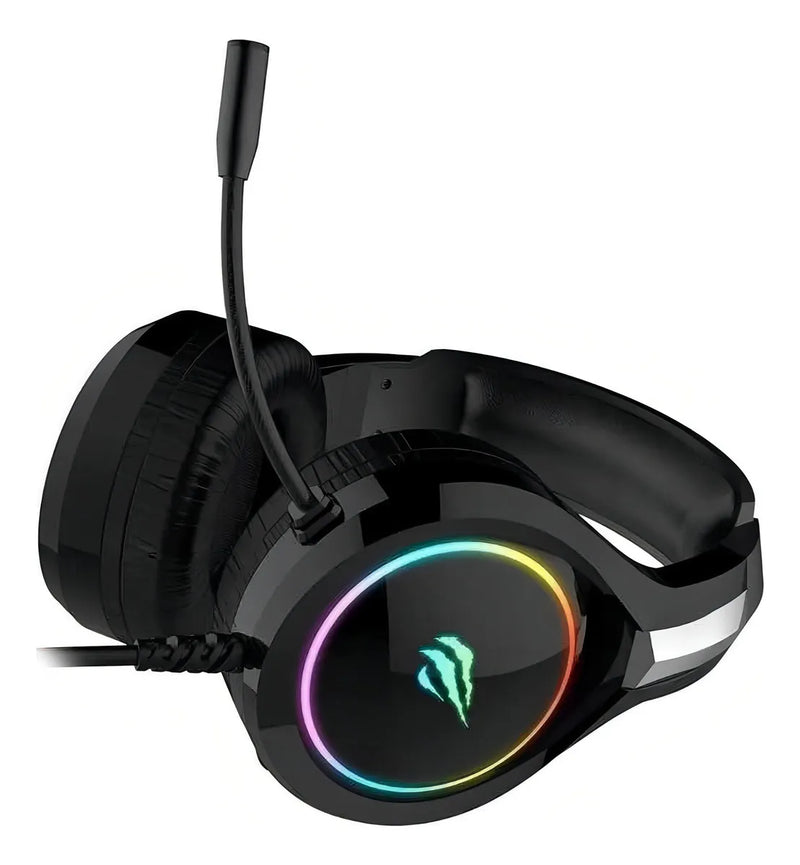 Auriculares gamer Havit Gamer H2232D H2232D negro con luz LED