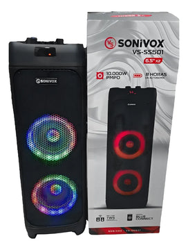 Parlante Cabina De Sonido Bluetooth Sonivox Vs-ss501 8 Horas Color Negro