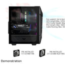 Gabinete para computadora de escritorio Asus TUF Gaming GT301 negro