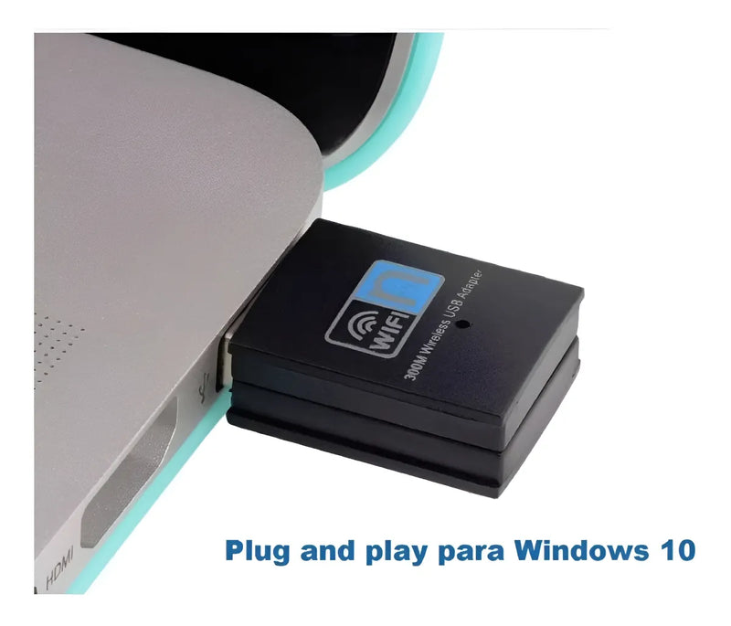 Adaptador De Wifi C/ Antena Interna Wireless Usb 2.0 300mbps