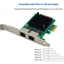 Adaptador De Red Pcie 2.5gbase-t Dual Windows 10/11