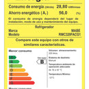 Nevera Convencional 320 Litros Brutos Mabe RMC320FACG1 Color Grafito