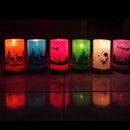 Faroles Navideños + Velas Luces Led Multicolor