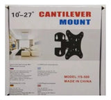 Soporte Mini Brazo Tv Base De 10 A 27 Pulgadas Ys-500 Negro