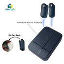 Micrófono Inalambrico Solapa Color Negro Conexión USB tipo C Portátil Iphone Android Compatible Apple Filtro Antipop Condensador Estuche Carga 3 en 1 Combo Duo